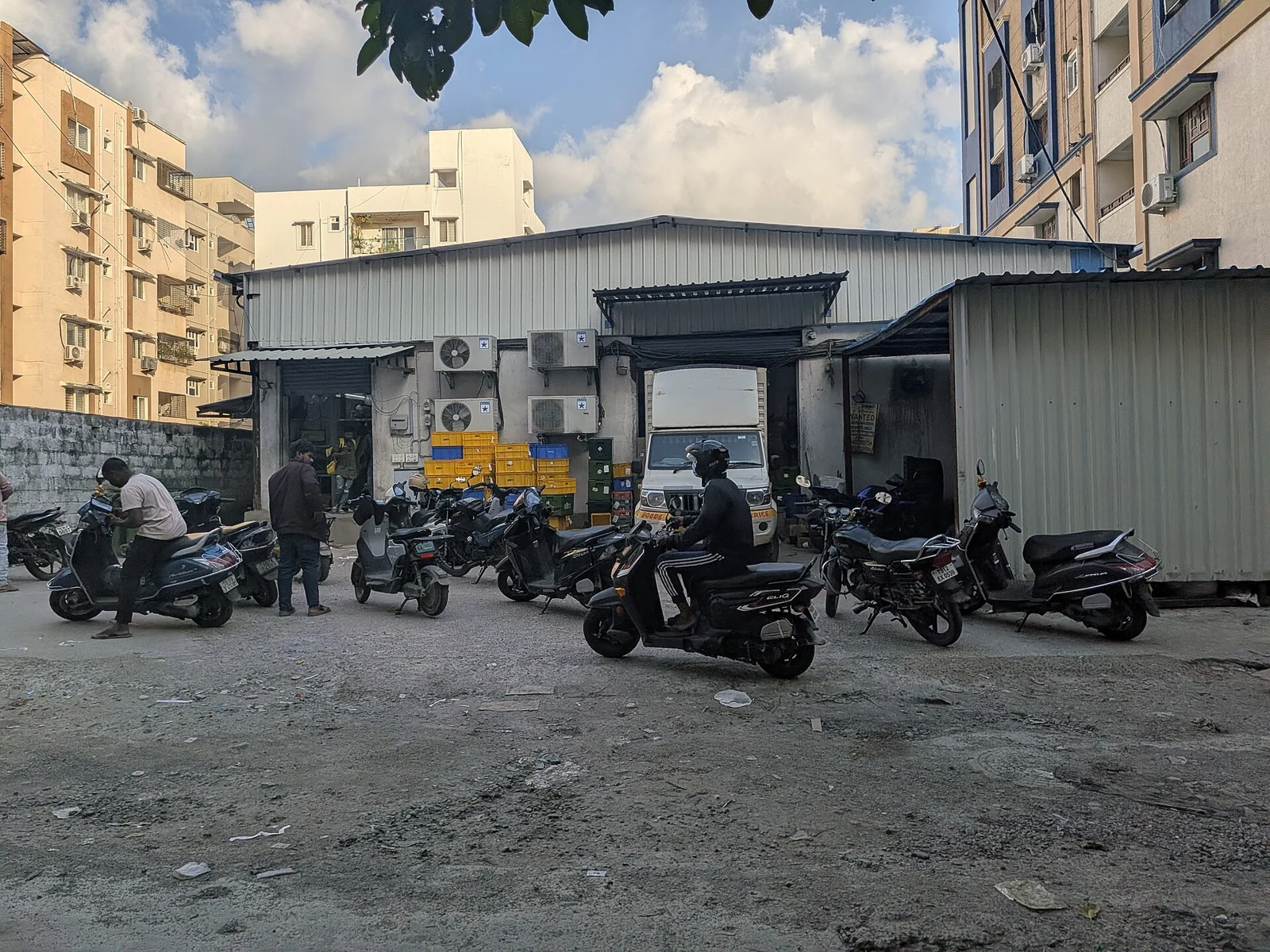 A Blinkit warehouse in Hyderabad’s Hitech City.